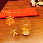 奥日田温泉 うめひびき - 食前酒（梅酒2種類）