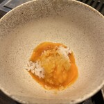 焼肉うしごろ - 残った卵とタレでTKG