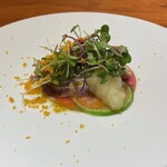 luogo - 函館 天然鰤 瞬間スモーク
      
      イタリア風ぶり大根。色彩が美しい。