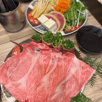 黄金出汁しゃぶと江戸前寿司 肉のあさつ 梅田お初天神店 - 
