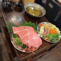 黄金出汁しゃぶと江戸前寿司 肉のあさつ 梅田お初天神店 - 