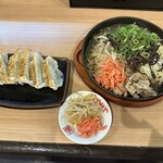 ばりきや源流 - 【2024.11.18(月)】鉄板焼きラーメン（並盛・100g）840円＋特製餃子390円→0円