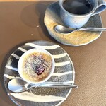 洋食屋 ポルコ - クレームブリュレ ＆ホットコーヒー