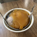 嘉義品安豆漿豆花 - 焦糖水水沙豆花(珍珠、地瓜芋園、芋泥)