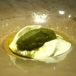 RISTORANTE IL NODO - 春菊 煎茶 パンナコッタ