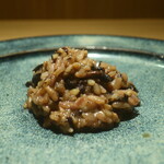 RISTORANTE IL NODO - 小田原志村さんの”ほしゆたか”リゾット 小田原の天然キノコ