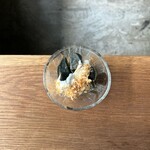 茄子の煮浸し　とろろ乗せ