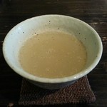 草季庵 - 最初に出される蕎麦湯