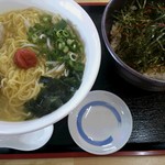 Ooshima - あさりラーメン∔ちゃーしゅー丼