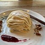 ピッコロット＆グリーンハウスカフェ - 極甘の塊な、鳴門金時モンブラン(　ﾟдﾟ)