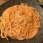 バル ボウダ - トマト系パスタ♡量多め♡満腹中枢にトドメをさされた♥笑