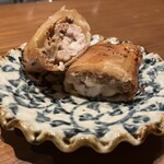 創作鉄板 粉者牛師 - 和牛と白子の春巻