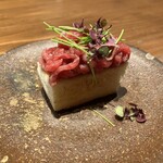 創作鉄板 粉者牛師 - 和牛のブルスケッタ