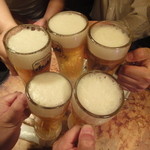 炭火焼肉酒家 牛角 - 乾杯！！