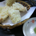 ほの香 - とり天お好みで抹茶塩で。