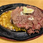 ステーキハウス アパッチ - アパッチステーキ600g with 焦がしガーリックバター醤油