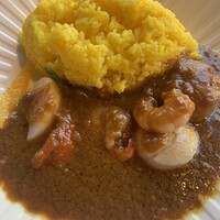 万平ホテル メインダイニングルーム - 海の幸カレー　サフランライス添え