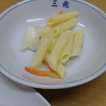 中華料理 三竜 - 副菜のマカロニ