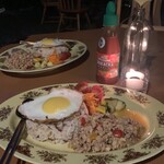 フフフ - ガパオライス1000円
※この日はサラダが無かったため900円