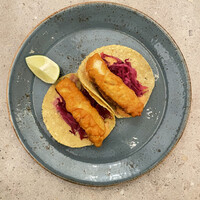 鯖のフリットタコス