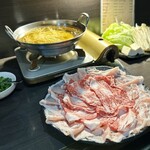 よし坊 - しょうが鍋⋆*お肉もお出汁もおいしいです¨̮