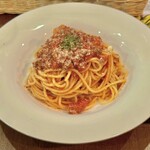 ブラックプール ハンバーガー カフェ - パスタ（トマトソース）　※夜間限定でしたが現在は昼間に事前連絡（インスタメッセージ、電話）で予約して食べられます。