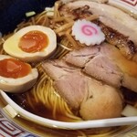 塩そば専門店 桑ばら - 親鶏鶏油とほぐし身ホタテ貝柱の中華そば