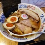 塩そば専門店 桑ばら - 親鶏鶏油とほぐし身ホタテ貝柱の中華そば