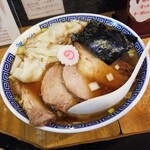 塩そば専門店 桑ばら - 秋刀魚香油の雲呑中華そば