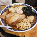 塩そば専門店 桑ばら - 秋刀魚香油の雲呑中華そば