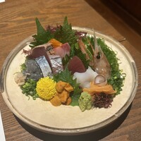 魚料理専門 魚魚一 - 10種のお刺身盛合せ