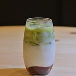 OMOTE 喫茶&洗車 - 抹茶小豆ラテ　アイス