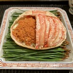 豪龍久保 - 背子蟹 甲羅盛 中には内子と外子がたっぷり
