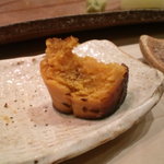 すし匠 - からすみ・・かじってから気づきました・・。