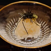 日本料理 山崎 - ヤリイカ。アオリイカを出して来ないところが、流石に大阪仕込みです。