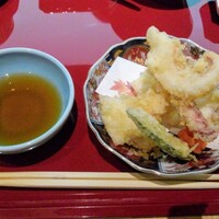 対馬のどぐろとイカ活き造り 博多 魚蔵 都ホテル店 - 後造り(天ぷら)
