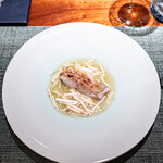 蒼 - 爱嫒 藤本さんより 神经缔め白甘鲷 富士山嶺の茸 本日の仕立て