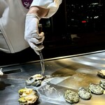 鉄板焼 石狩 - 北海道産 活蝦夷鮑