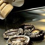 鉄板焼 石狩 - 北海道産 活蝦夷鮑