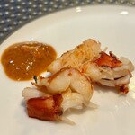 鉄板焼 石狩 - スペイン産 カラビネーロ〜赤味噌バルサミコとネギ塩だれ