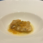 鉄板焼 石狩 - 白子のムニエル　雲丹バターソース