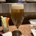 芦屋天がゆ - スティック野菜　生ビール