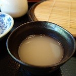 生そば・下山 - 蕎麦湯