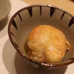 鯛良 - フグの白子のリゾット　トリュフ塩