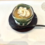 天婦羅 桂 いし坂 - 白子の茶碗蒸し