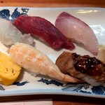 こだま寿司 - にぎり定食の寿司