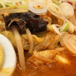 蒙古タンメン中本 - 具材アップ