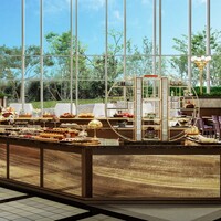 【こだわり②】”アフタヌーンティースタンド”をイメージしたデザートカウンター