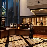 【こだわり③】季節のカクテルを提供するバーカウンター