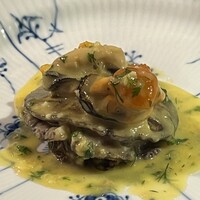 銀座うかい亭 - 鮑の岩塩蒸し